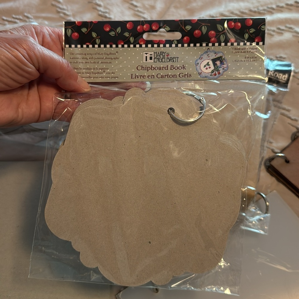Decorative Scrapbook Set - Silver, Brown, Cream - Picture 3 of 7
